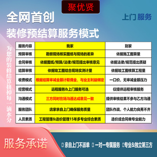 家装合同预算装修陪签结算审核广州深圳佛山东莞中山肇庆江门珠海