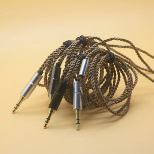 diy耳机线 换线维修升级hifi编织线材 单晶铜