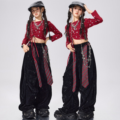女童爵士舞服装潮酷时髦少儿jazz街舞演出服女团走秀酷辣元旦表演