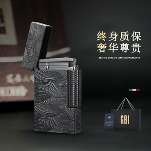 英国GBI大船朗声打火机充气送男友商务创意经典黄铜火机侧滑点火