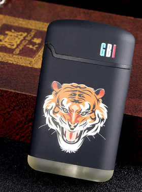 大船防风可充气打火机生日礼物男士火机创意个性防风直冲可点雪茄