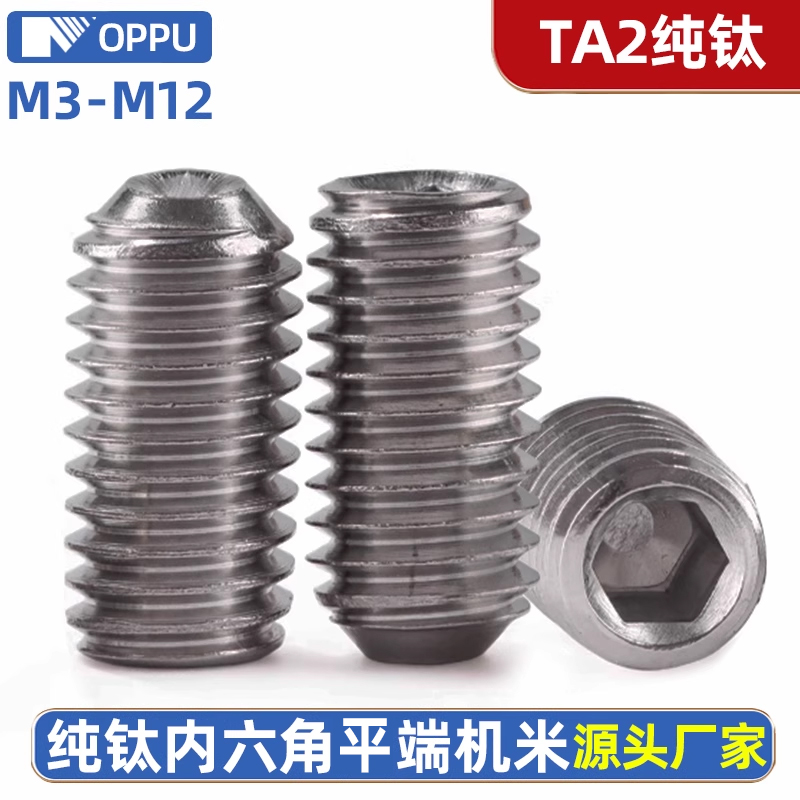 TA2纯钛内六角凹端机米