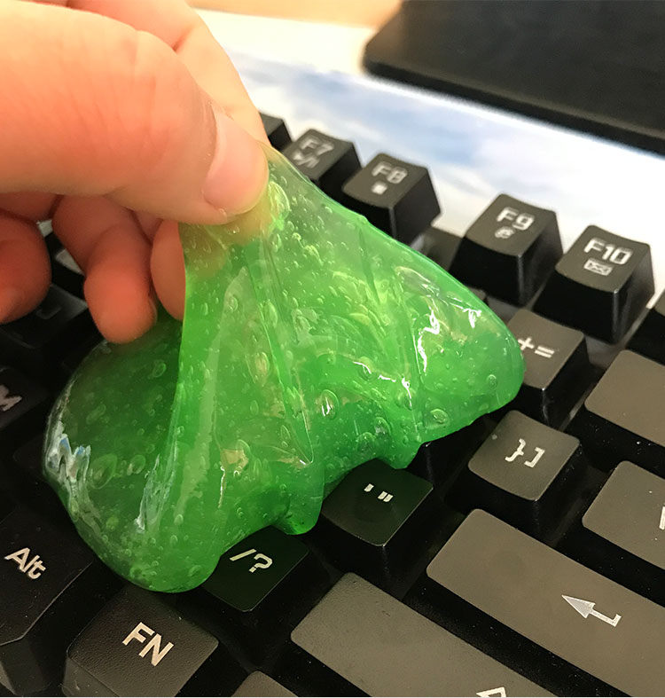 水晶魔力胶 粘尘软胶清洁键盘胶键盘泥缝隙清洁桌面清洁胶(4片装)
