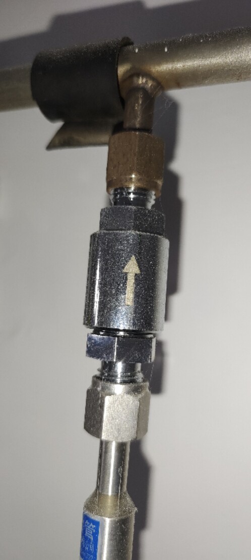 中心供氧站 气体汇流排高压金属软管 止回阀 高压单向阀