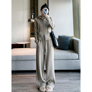 女秋冬加绒加厚高腰垂感显瘦休闲糯米裤 直筒裤 四色德绒窄版 ebenb