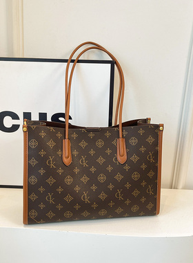 高级感轻奢复古老花腋下包2025新款时尚洋气托特包百搭流行单肩包