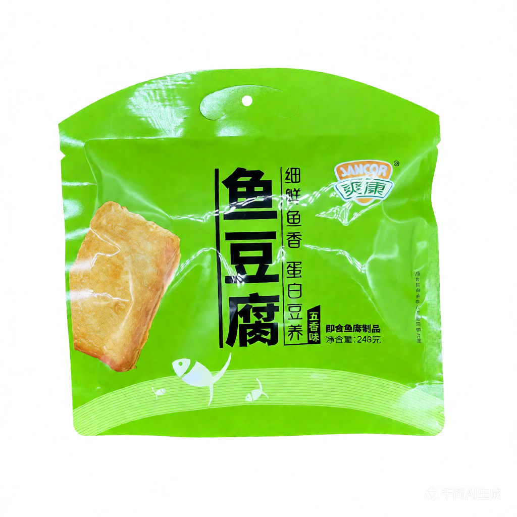 温州特产爽康食品鱼豆腐248g五香孜然味独立小包装海味即食鱼零食