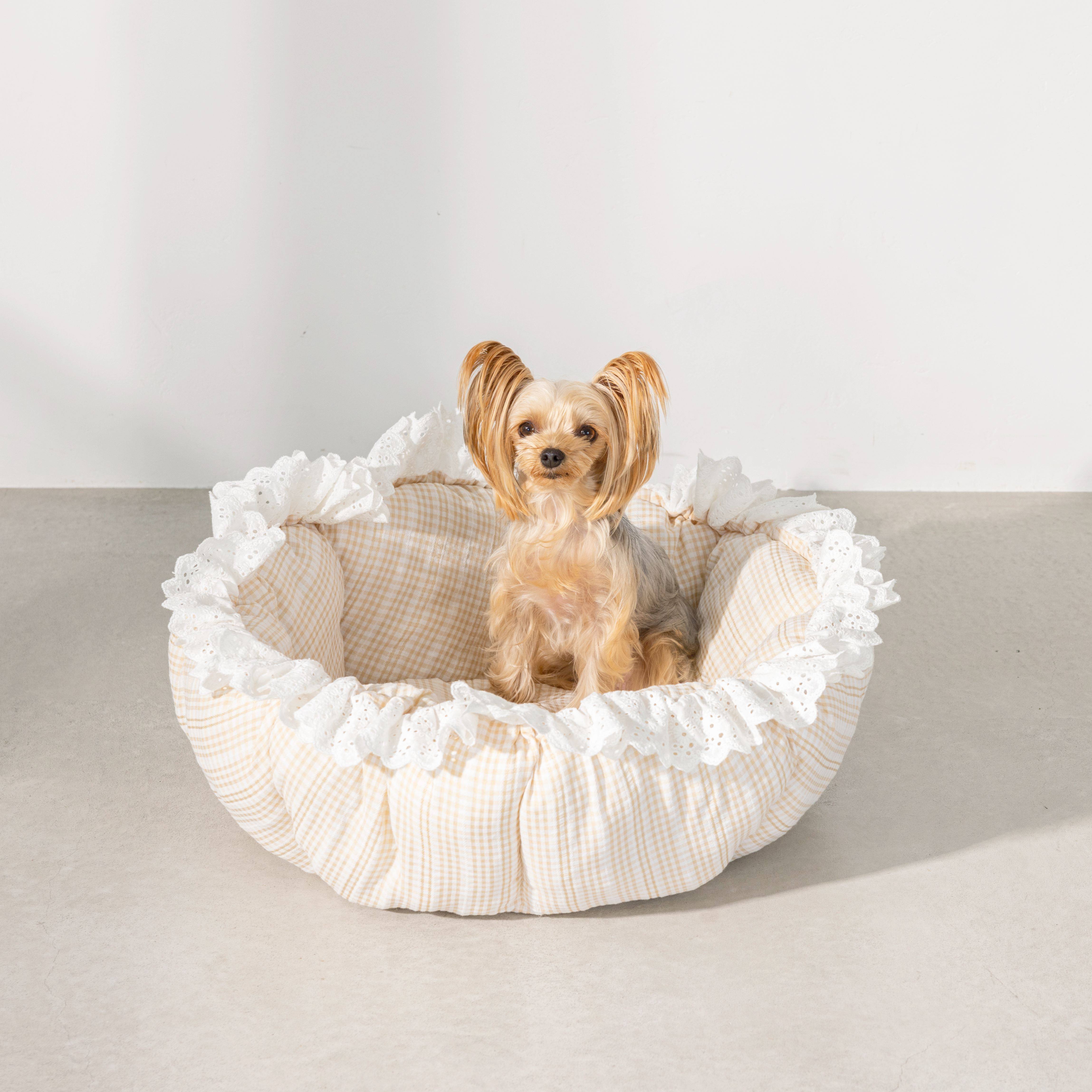 日本Un Tou Tou宠物沙发猫窝四季通用可抽绳两用 狗窝小型猫犬垫