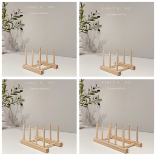 收纳架木质盘架厨房收纳碗盘碗碟沥水架托实木支架子放盘子置物架