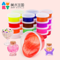 Children's Pearl colored mud hand safe non-toxic super light clay rubber colored mud suit foaming crystal mud slim