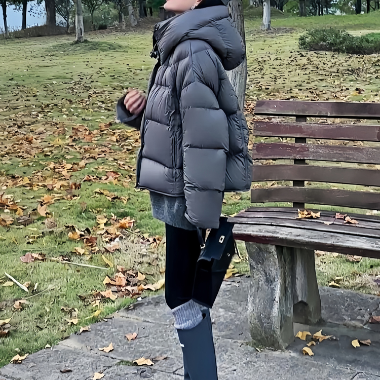 超软泡芙云朵羽绒服女短款