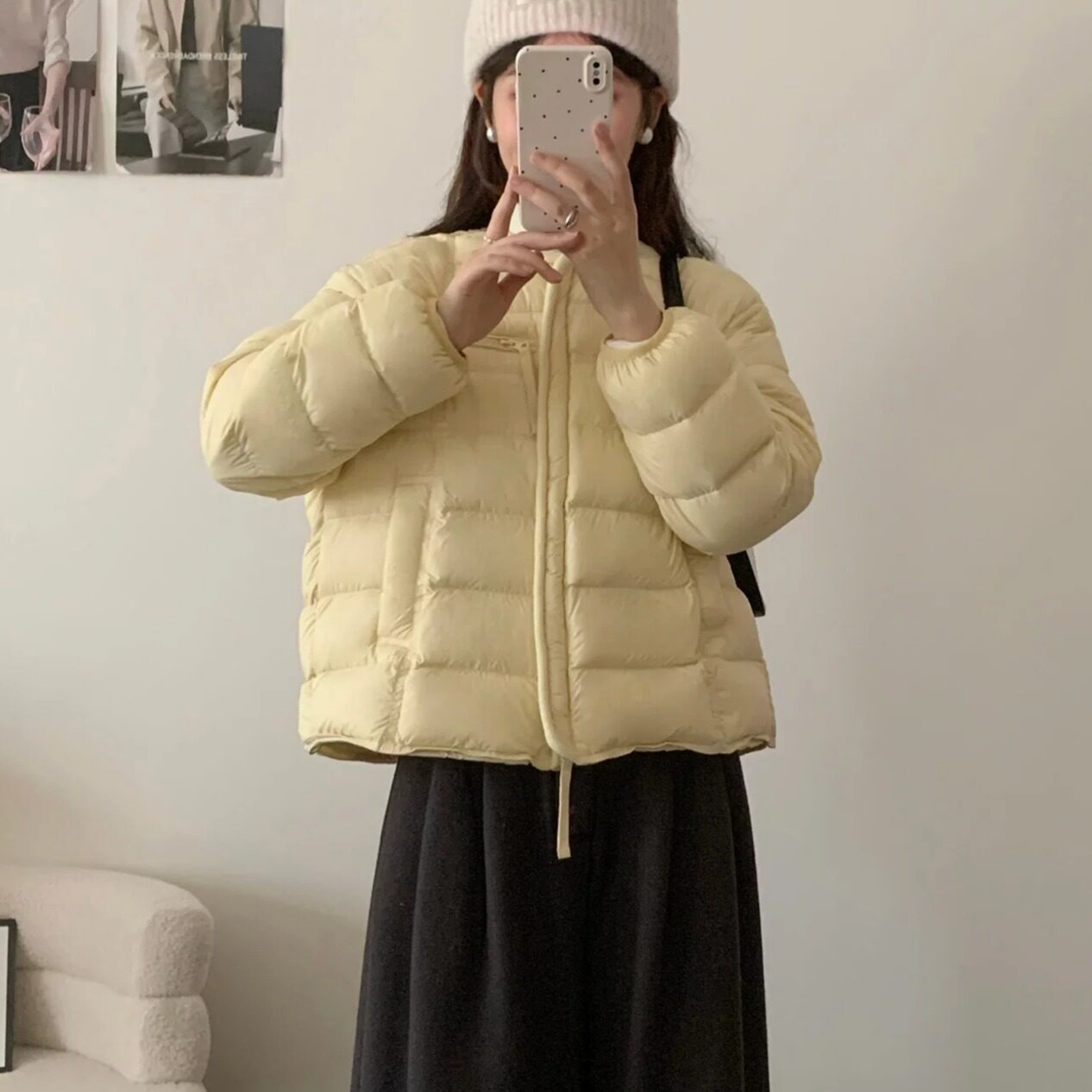 圆领泡芙排骨款羽绒服