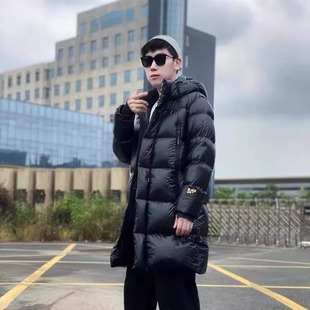 先锋3.0六格2025四口袋新款 高端男女黑金鹅绒连帽羽绒服情侣 韩版