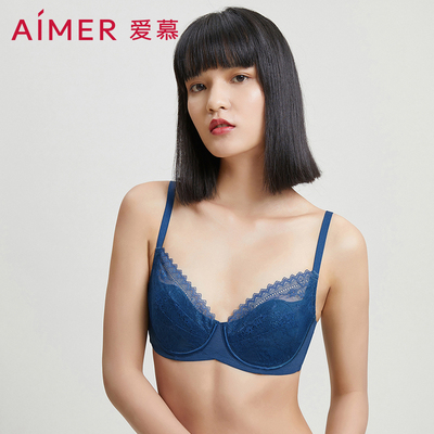 爱慕内衣软支撑超薄蕾丝文胸