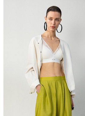 爱慕·CHUANG明动6内衣女2025春夏V领无钢圈轻薄透气文胸CA171661