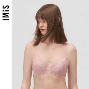 爱美丽IMIS商场内衣钢圈性感蕾丝大胸包容全罩杯薄纱文胸IM13BKF1
