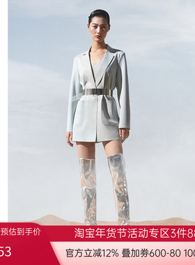 AIMER·CHUANG穿梭2系列双面布翻驳领西服外套CA810461