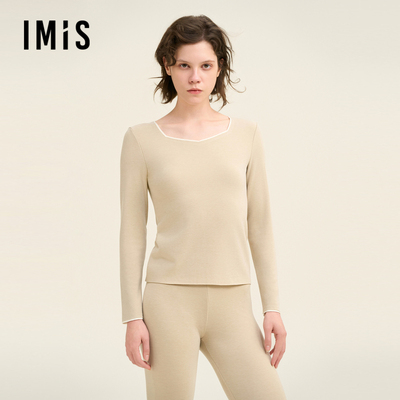 爱美丽美肤空气暖II代朋克兰中厚赫本领长袖保暖上衣IM72BUR1