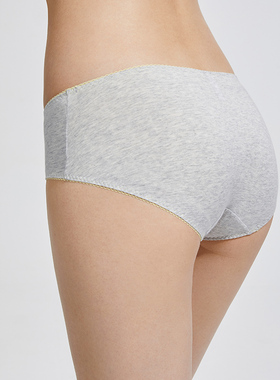 爱美丽IMIS商场内裤女简约棉感包臀不夹裆中腰平角裤IM23BHY1