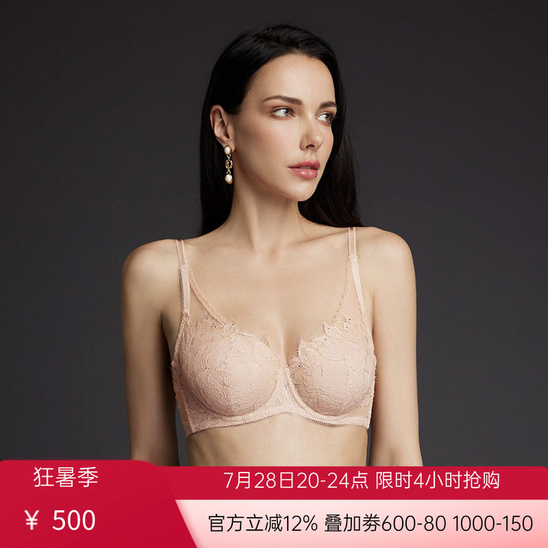 【花瓣内衣】LACLOVER兰卡文曼妙花海系列性感蕾丝薄文胸LC13SW1