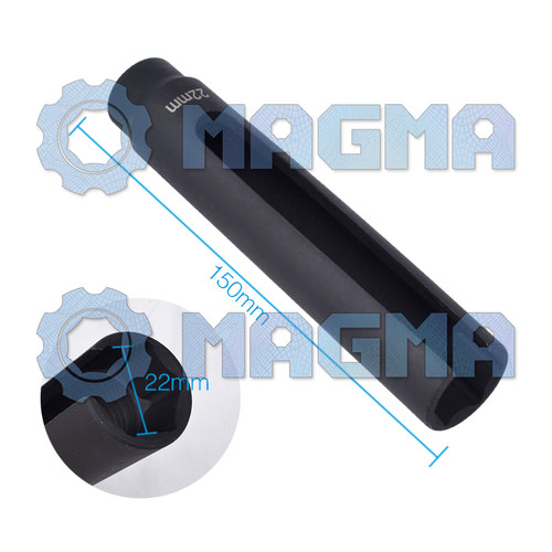 加长型含氧传感器拆装套筒22mm特长型含氧感应套筒