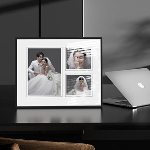 组合相框摆台三四宫格创意带打印冲洗照片做成婚纱照订婚摆台