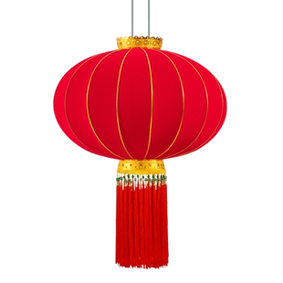 新年大红灯笼大门口装饰春节节日高端户外防水防晒吊灯电池款2026