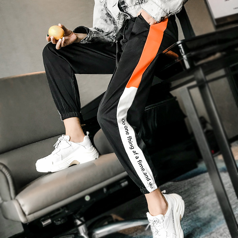 运动裤女ins潮束脚女春宽松百搭学生韩版显瘦嘻哈伦萝卜休闲裤子在类目 女装/女士精品, 裤子, 休闲裤中 - 来自Buy2taobao.com提供专业的淘宝代购服务