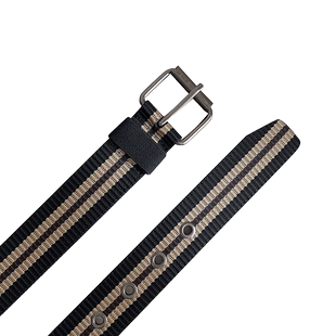 帆布腰带女装饰编织弹力高级感免打孔学生军训松紧收腰牛仔裤皮带