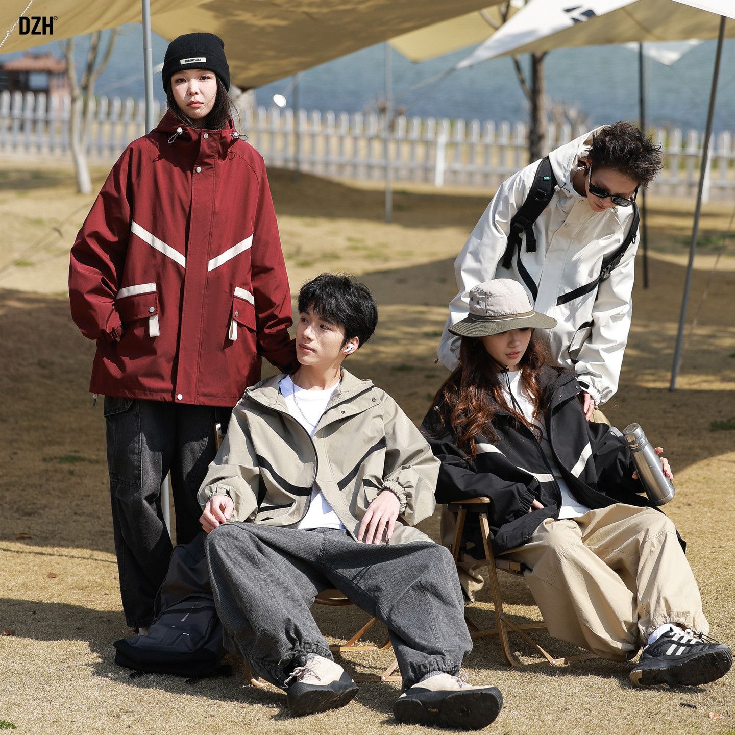 情侣冲锋衣棉服男款美式棉衣男冬季2026新款男士棉袄保暖夹棉外套