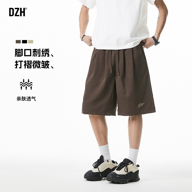 青少年篮球美式短裤男夏季薄款2026新款宽松运动五分裤速干裤男裤