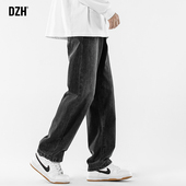 子春季 男裤 直筒裤 黑色牛仔裤 男 窄版 男直筒裤 牛仔长裤 男士 2026新款