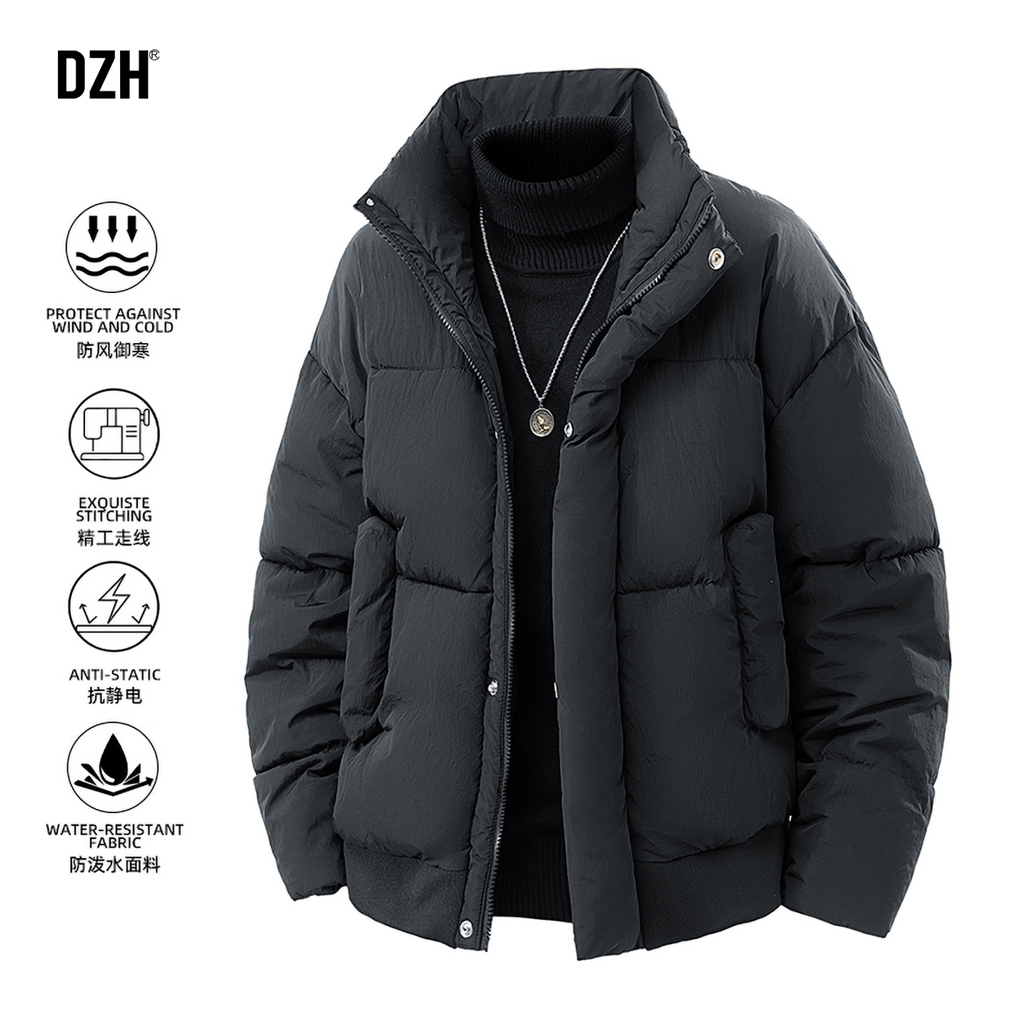 加厚立领棉服保暖棉衣面包服