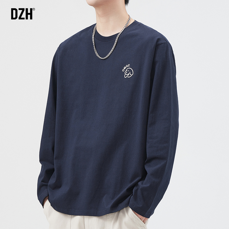 长袖美式潮牌青少年纯棉T恤