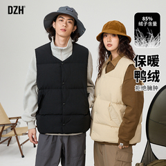 情侣日系背心羽绒马甲男款冬季内穿2025新款无袖保暖外套工装坎肩