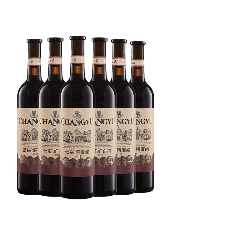 中酒网 张裕特选级解百纳N118蛇龙珠干红葡萄酒红酒750ml*6瓶正品