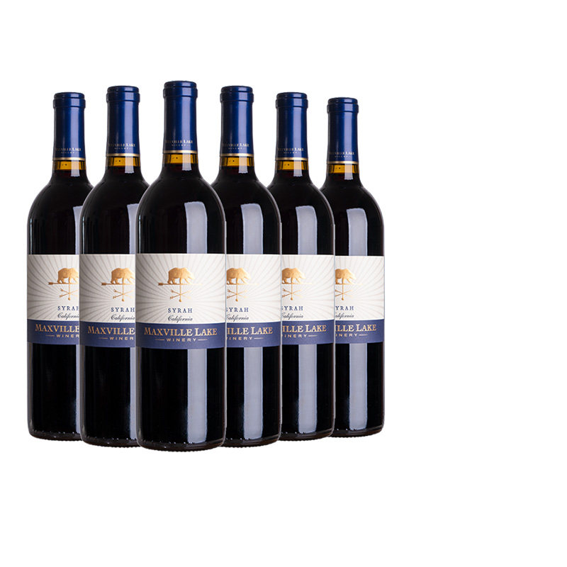 美国马克斯威-加州西拉干红葡萄酒14度750ml整箱进口红酒宴会酒