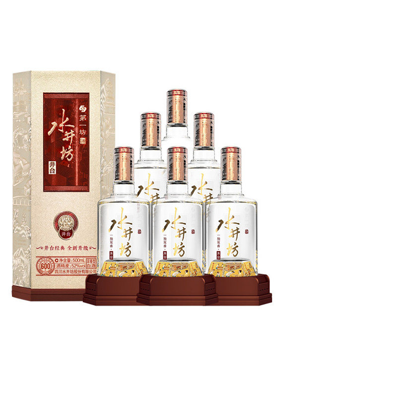 中酒网 水井坊井台52度500ml浓香型白酒整箱纯粮固态收藏过节送礼