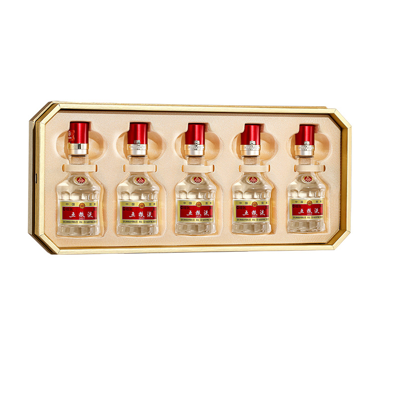 五粮液五福临门小酒52度50mL*5瓶