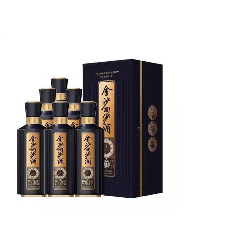 中酒网 金沙真实年份8年回沙酒53度500ml*6瓶贵州酱香型白酒 送礼
