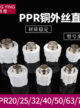 PPR20/25/32/40/50/63/75外丝直接变径异径转接头PPR水管管材配件