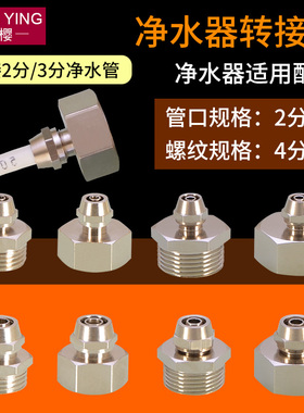 快接转换接头4/6分内外牙内丝变2/3分PE管家用直饮水机净水器配件