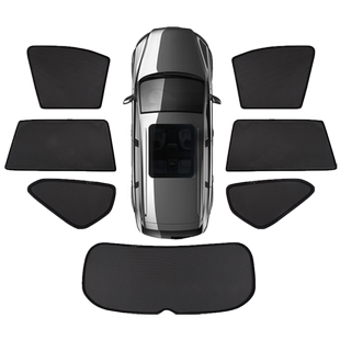 福特麦柯斯专用遮阳帘隐私汽车侧窗帘磁吸防蚊虫网纱板防晒隔热挡