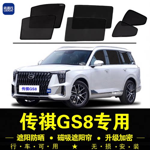 二代传祺GS8专用磁吸网纱遮阳帘