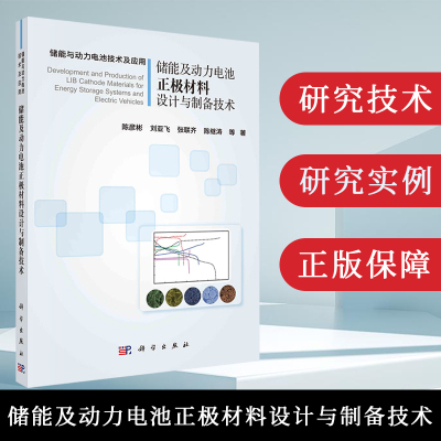 储能及动力电池正极材料设计与制备技术 陈彦彬等 著 储能和动力电池用几种正极材料的晶体结构 电化学性能 存在问题及解决策略