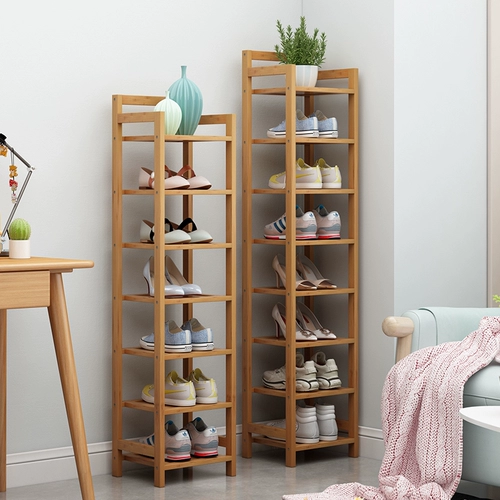 Простая стойка для обуви вертикальная много -слоя в помещении для спальни домашняя дверь гостиная гостиная