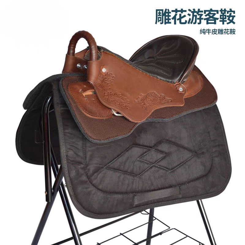 君杰马具马鞍子全套马鞍马具配件牛皮新款大马小马骑士马术结实