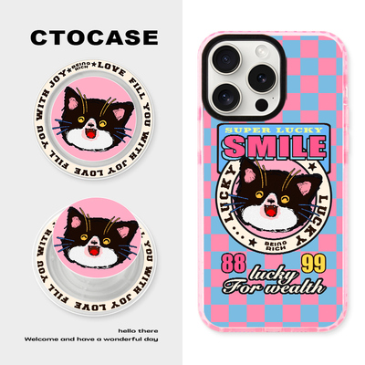 CTOCASE苹果磁吸壳可爱气囊支架