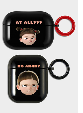 CTOCASE【别扭情侣】原创适用airpodspro2二代保护套pods3代保护壳苹果pro无线蓝牙耳机盒2代黑色软壳