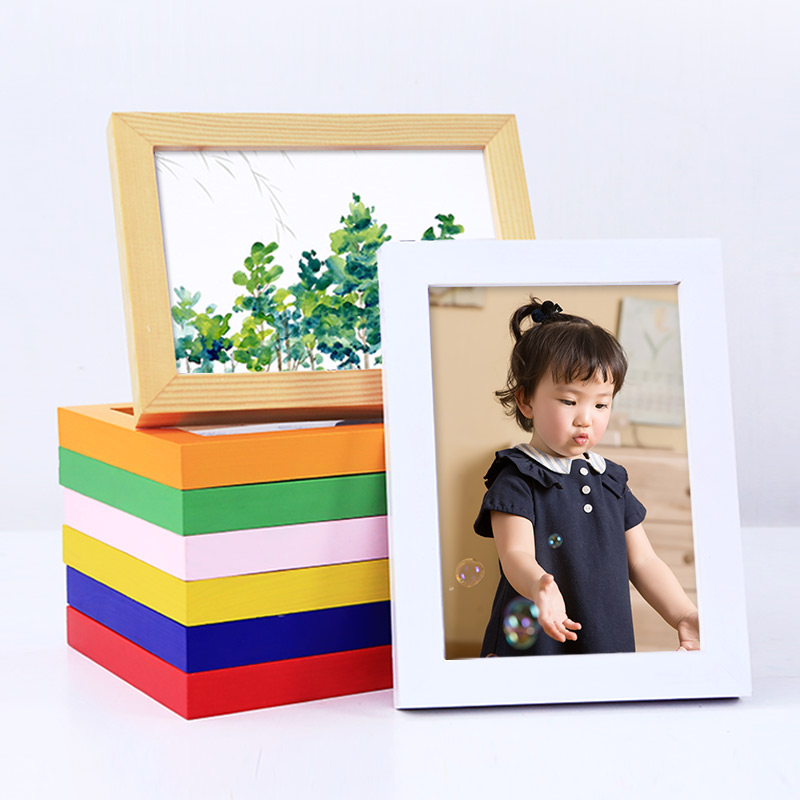 實木相框擺台挂牆6寸7綠白粉紅色畫框定制兒童照片沖洗加打印橫豎在類目 家居飾品, 相框/畫框中 - 來自Buy2taobao.com提供專業的淘寶代購服務